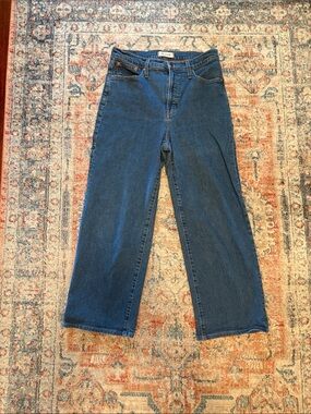 Madewell Indigo Wide-Leg High-Rise Jeans size 29